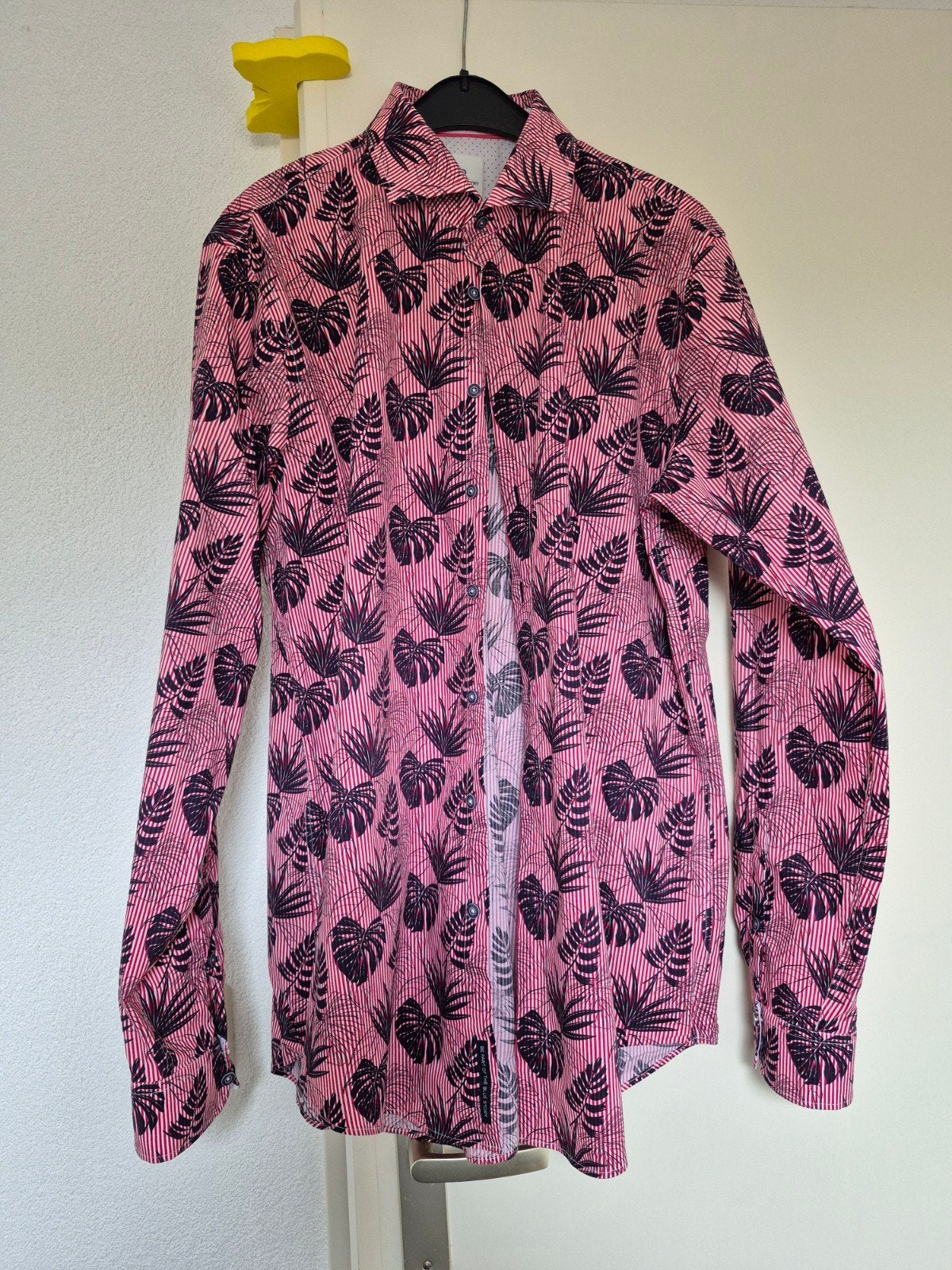 BLUE INDUSTRY HEREN OVERHEMD MAAT 44, Ophalen, Zo goed als nieuw, Roze, Halswijdte 43/44 (XL)