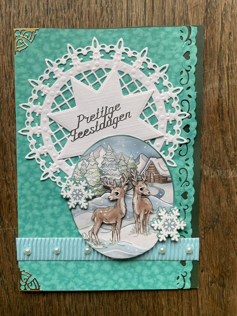 3d kerstkaart prettige feestdagen 18, Verzenden, Nieuw, Kerst
