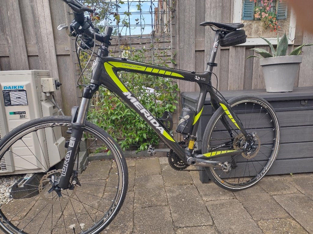 Mountainbike Merida full Carbon Frame (56cm) XTR afgemont., Ophalen, Heren, Merida, Zo goed als nieuw