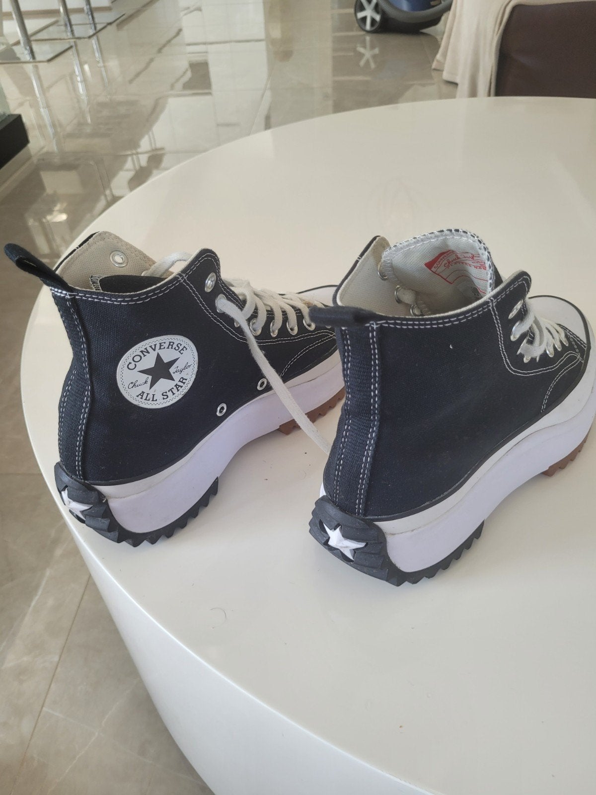 Converse Run Star Hike Hi Zwart - Maat 42, Zwart, Converse, Ophalen of Verzenden, Sneakers of Gympen