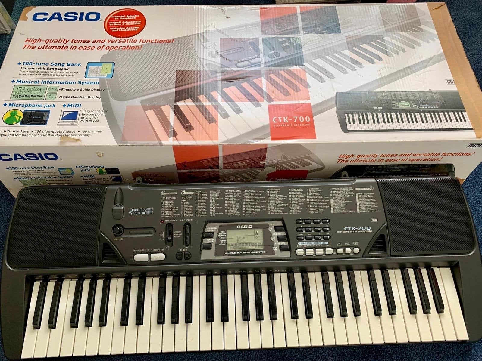 Casio CTK-700 Elektronisch Keyboard, Muziek en Instrumenten, Ophalen, Casio, Aanslaggevoelig, 61 toetsen