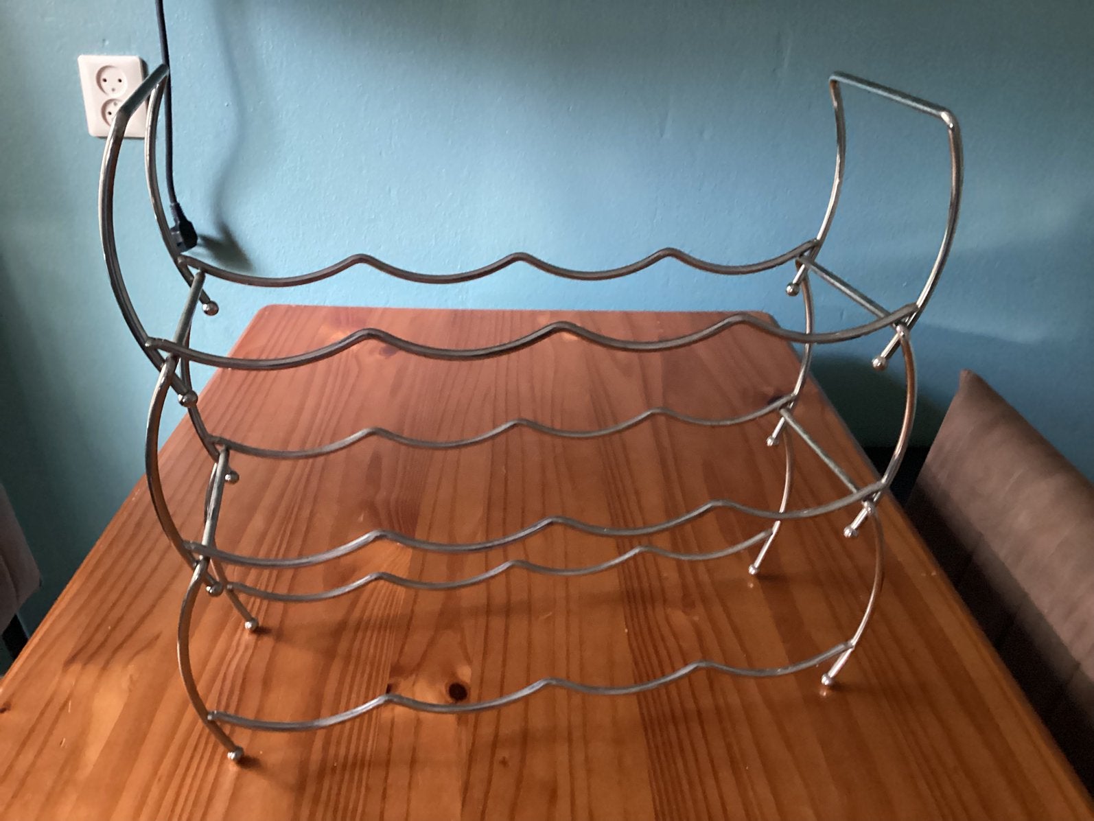 Wijnrek Vergroomd B 42cm x H 40cm ,Zie Foto’s, Ophalen, Zo goed als nieuw