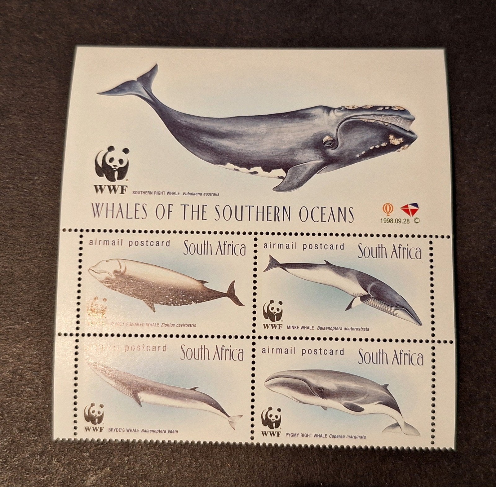 1998 ZUID-AFRIKA ** - serie walvissen - WWF, Ophalen of Verzenden, Zuid-Afrika, Postfris