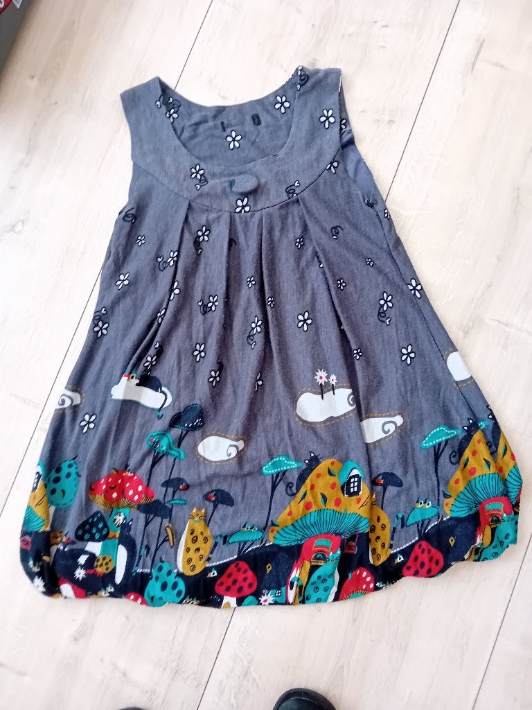 Ballon tuniek herfst one size / vintage, Ophalen of Verzenden, Gedragen, Maat 38/40 (M), Grijs