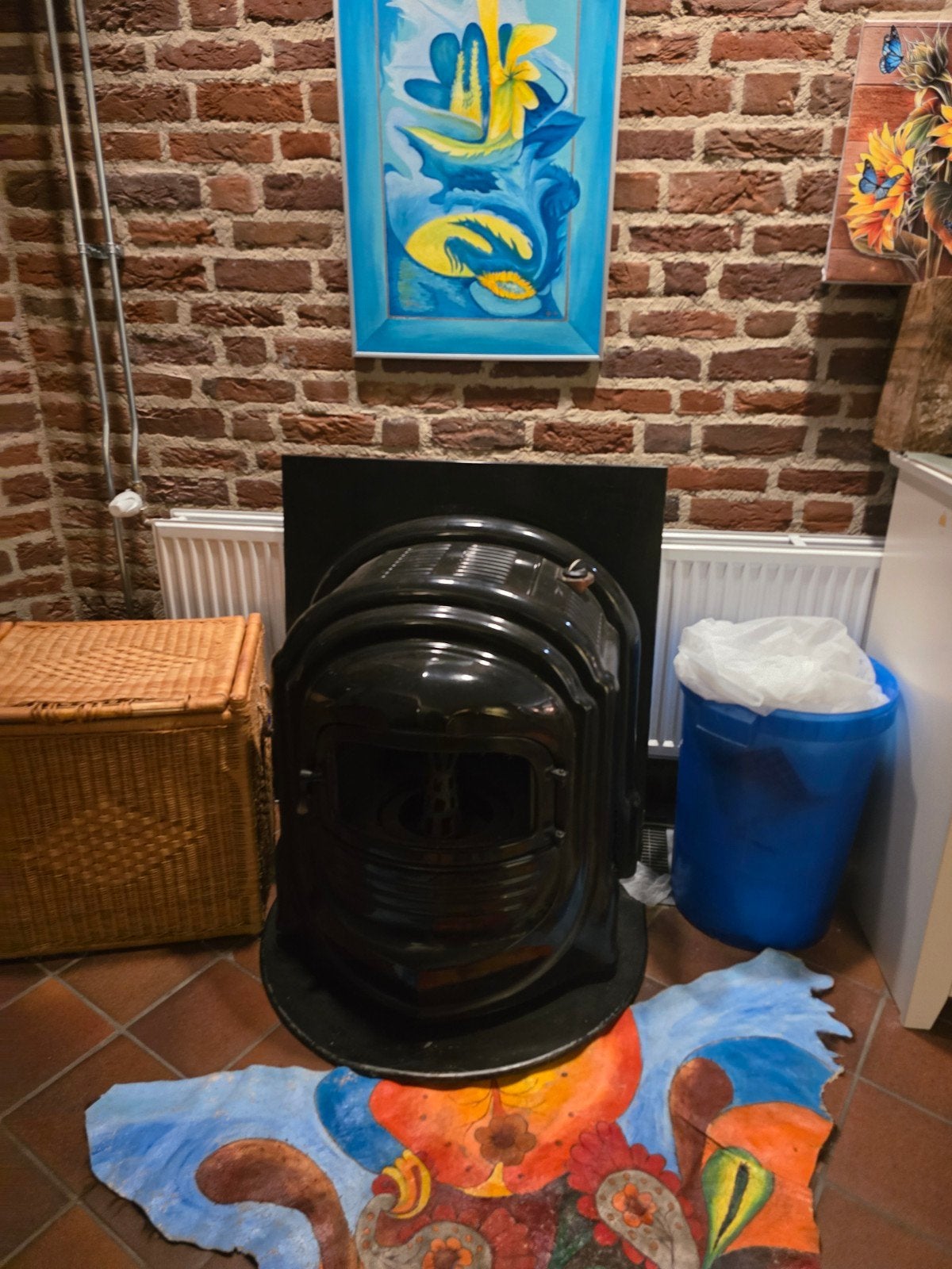 Olie kachel 1935, gratis ophalen zoetermeer, Huis en Inrichting, Kachels, Ophalen, Gebruikt, Overige brandstoffen, Oliekachel