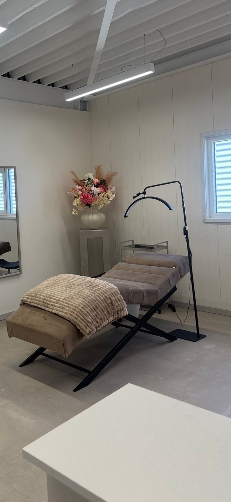 Luxe behandelstoel | lashbed, Sport en Fitness, Massageproducten, Ophalen, Zo goed als nieuw, Massagestoel of Kussen