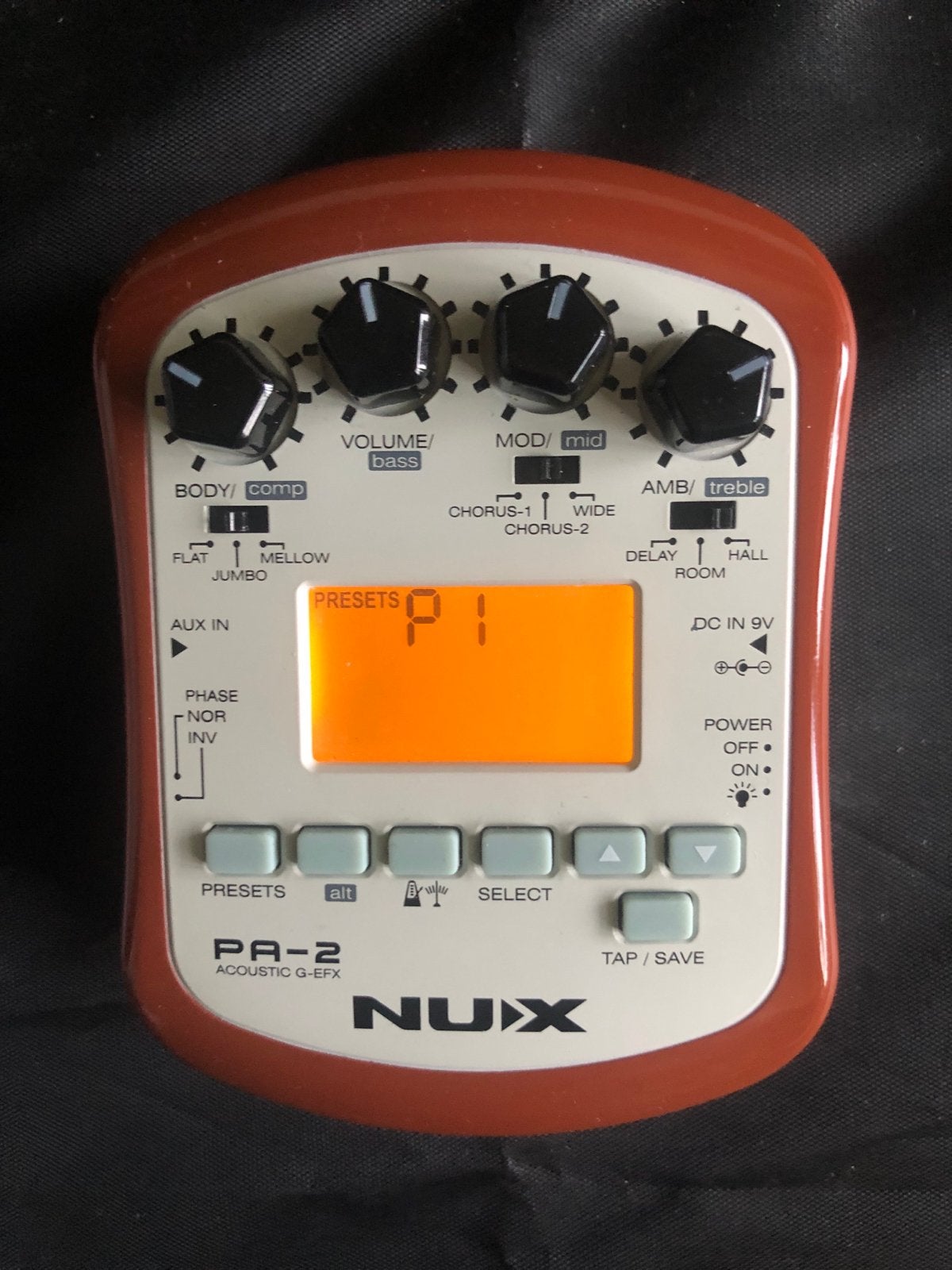 NUX PA-2 Draagbaar Akoestisch Gitaar Multi-Effect, Ophalen of Verzenden, Zo goed als nieuw, Delay of Echo