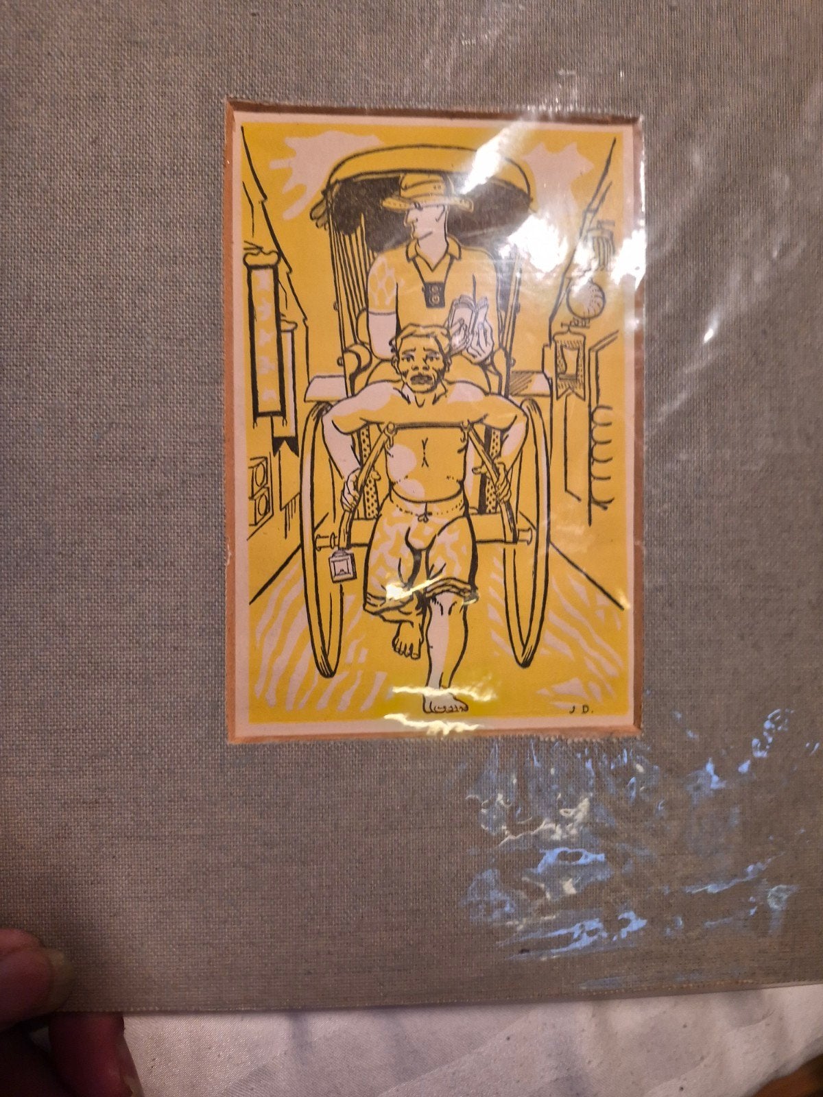 zonder titel, 16 cm, Ophalen of Verzenden, Papier/karton, Geel