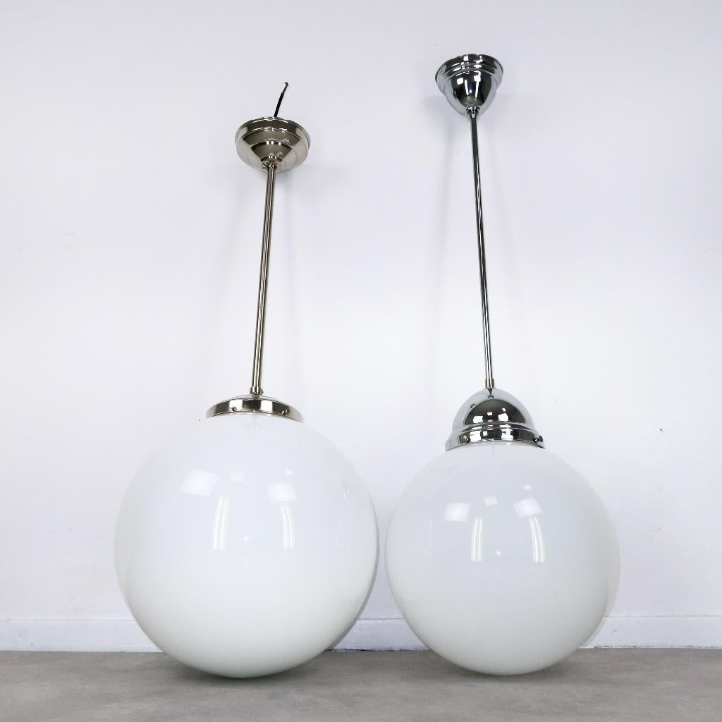 schoollampen groot formaat kap 4 x 35 cm / 1 x 40 cm, Huis en Inrichting, Lampen | Hanglampen, Zo goed als nieuw, 75 cm of meer