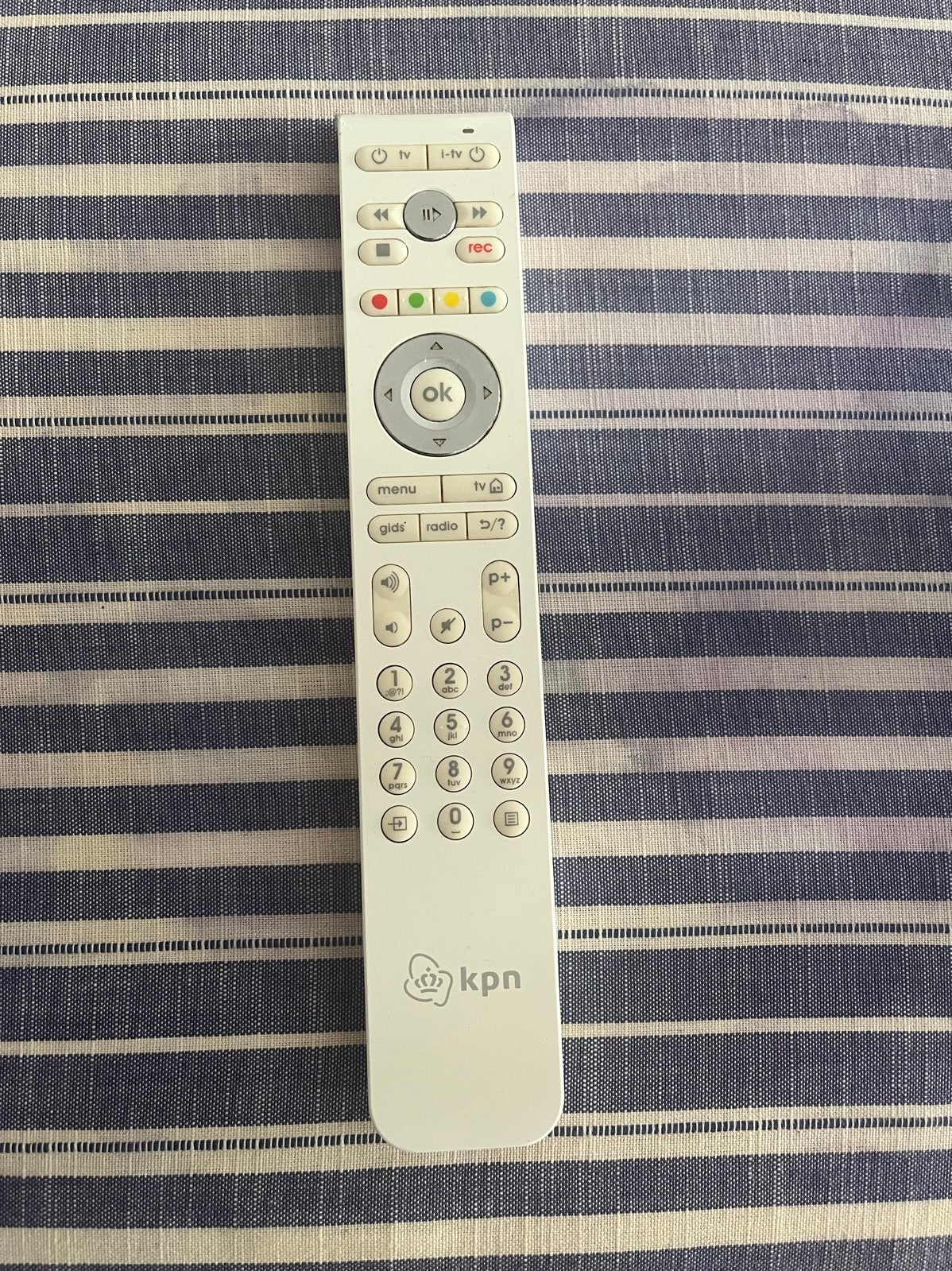 Witte afstandsbediening - KPN, Ophalen of Verzenden, Gebruikt, Universeel, Tv