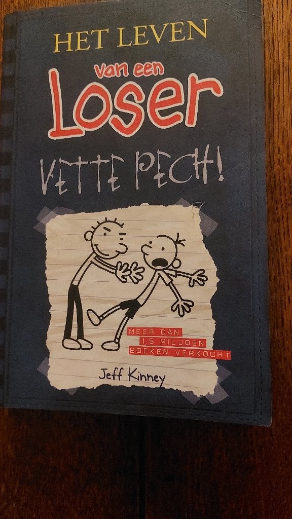 het leven van een loser- VETTE PECH- jeff kinney, Ophalen of Verzenden, Zo goed als nieuw, Fictie algemeen