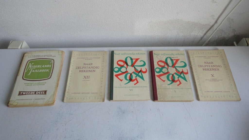 Lesboekjes lagere school 60-er jaren taalboek en rekenen, Ophalen of Verzenden