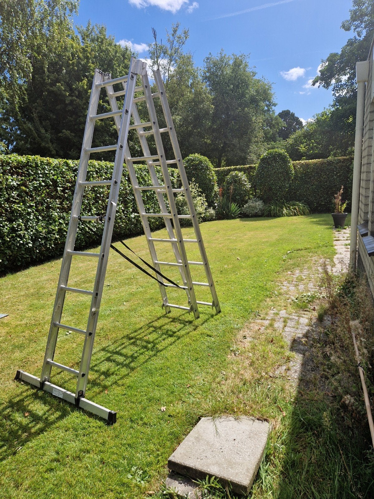 Altrex 3 delige schuifladder (2,50m per ladder), Ophalen, Gebruikt, Ladder, Opvouwbaar of Inschuifbaar