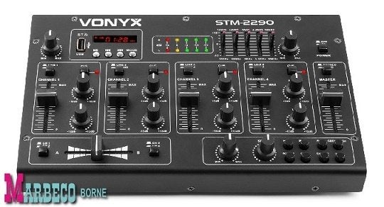 Mengpaneel 8-Kanaals Mixer Geluidseffecten SD,USB,MP3,BT, Vonyx, Nieuw, Info@marbeco.nl, Overige instrumenten