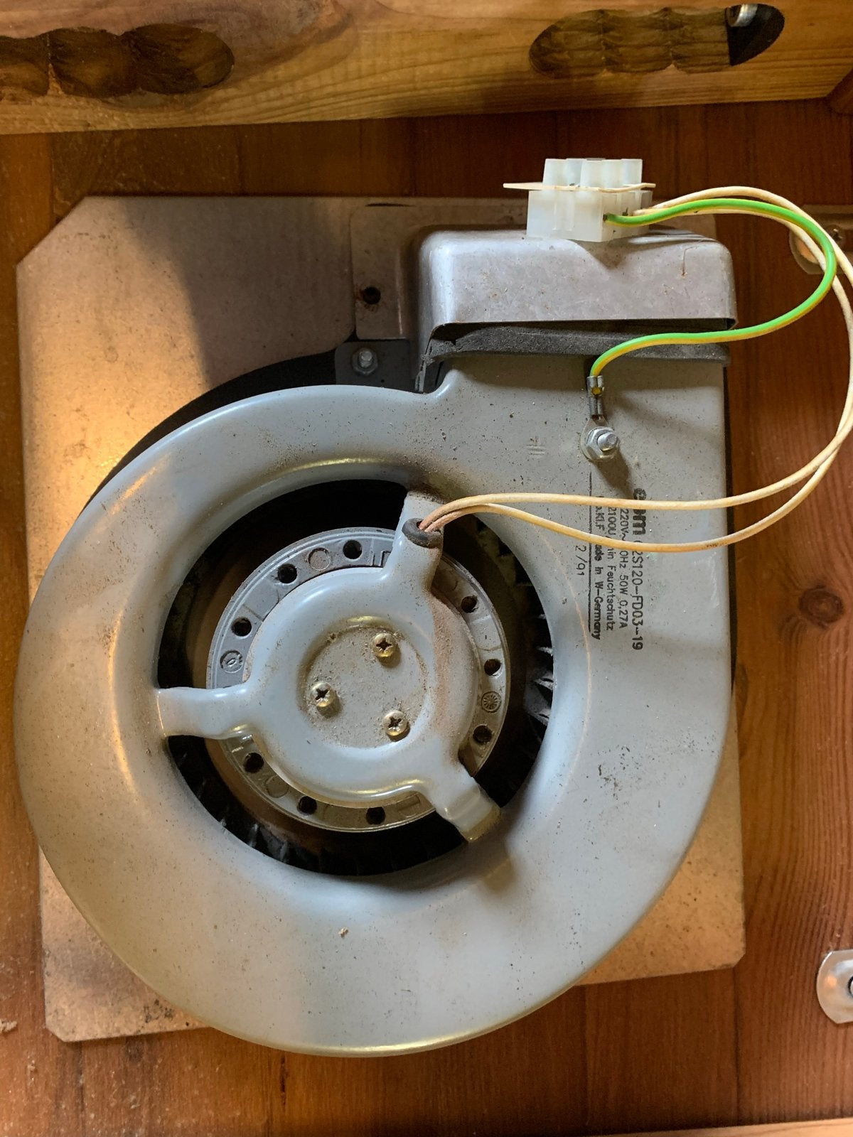 Ventilatoren  luchtverwarming, Ophalen, Gebruikt