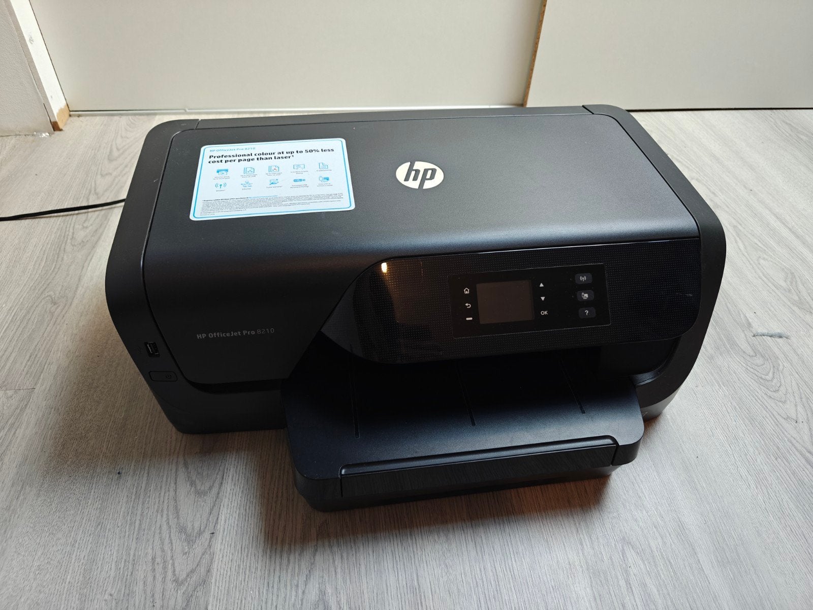 HP OfficeJet Pro 8210 - Weinig gebruikt, inkt leeg, Kleur printen, Printer, Inkjetprinter, Draadloos