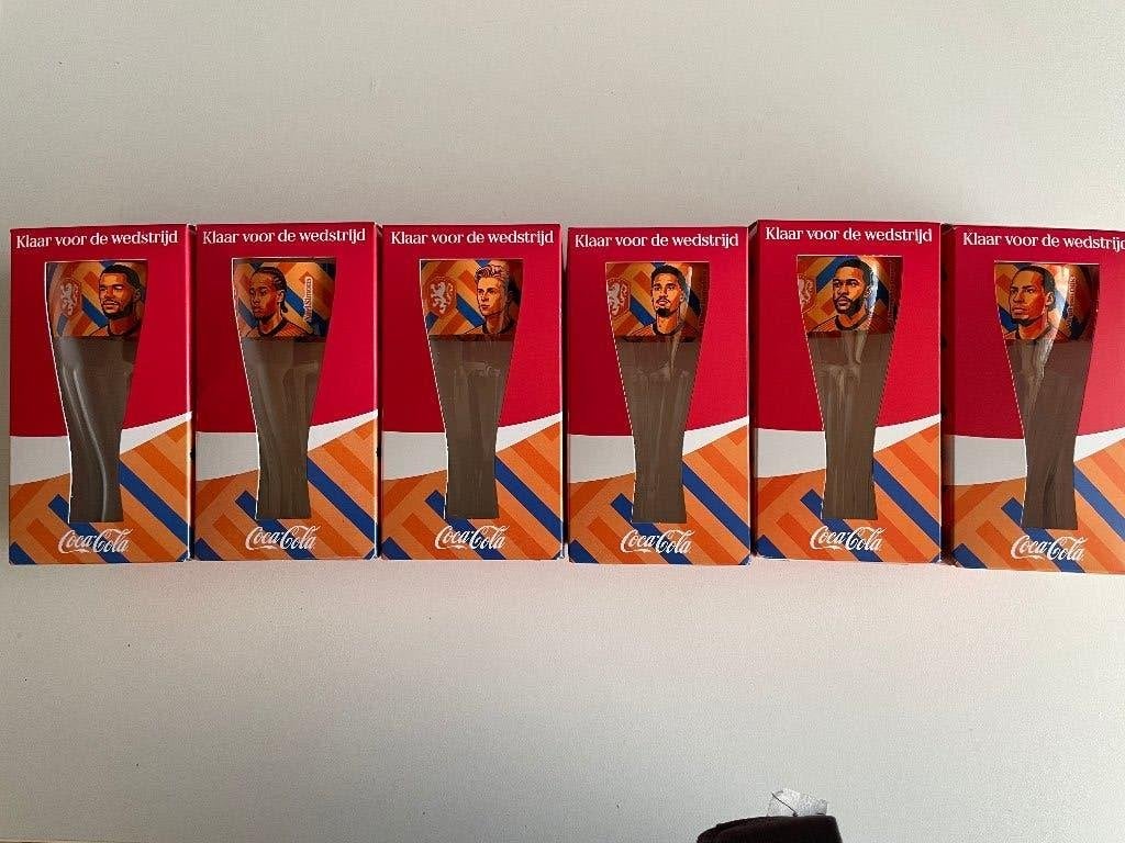 Set van 6 Coca Cola WK‑glazen Oranje 2026, Verzamelen, Sportartikelen en Voetbal, Nieuw, Overige typen, Buitenlandse clubs, Ophalen