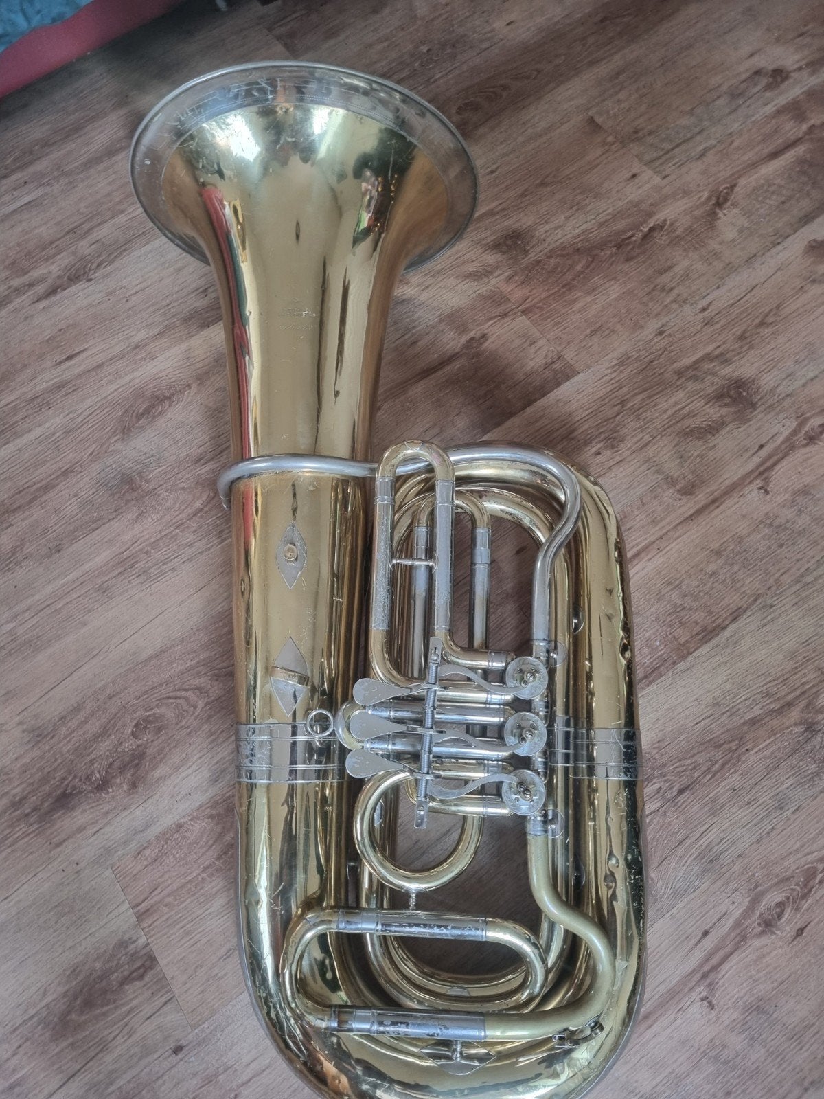 bastuba Bb miraphone 3 cilinders, Ophalen, Gebruikt, Bes-tuba
