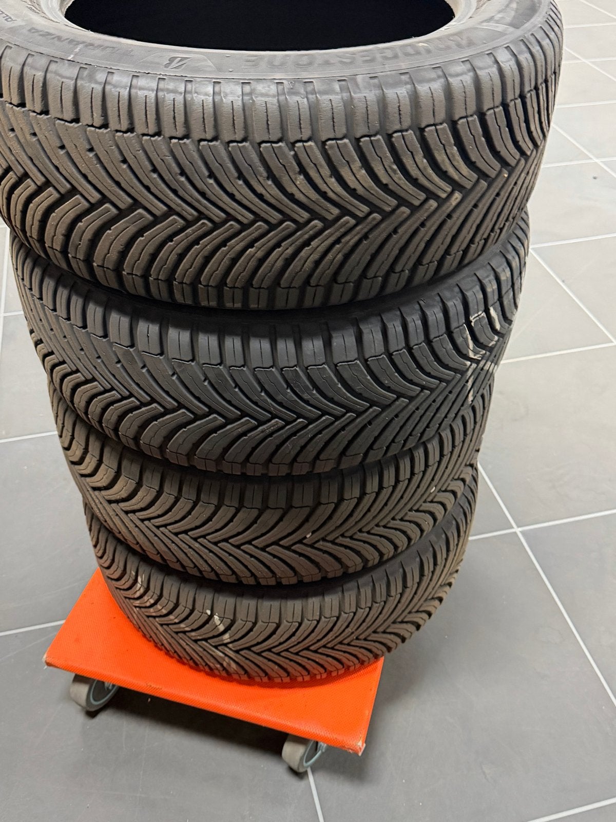 Bridgestone All Season banden 205/55R16 91H, Ophalen, Gebruikt, 16 inch, Nieuwe weideweg1