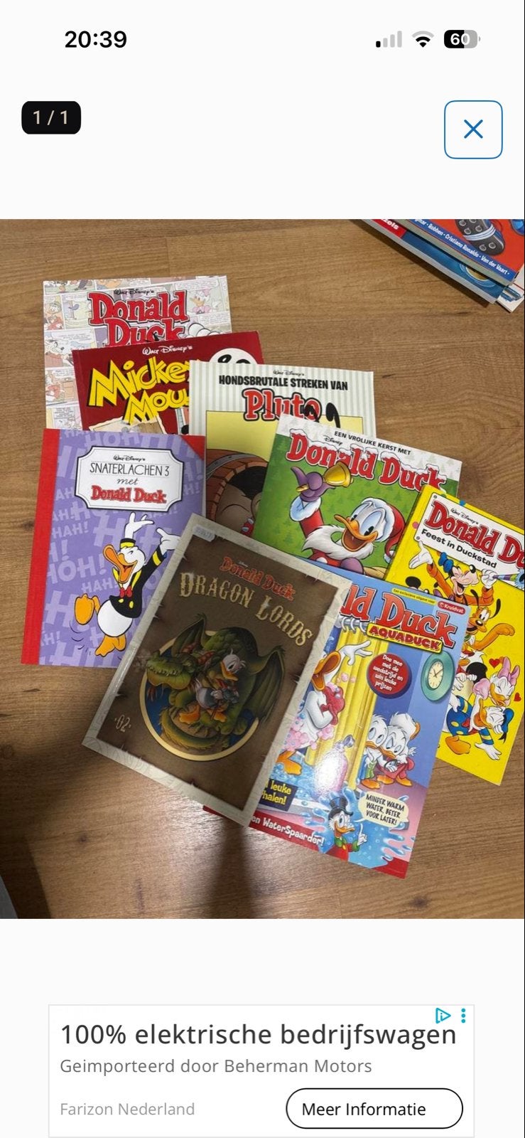 Donald Duck en Mickey Mouse stripboeken collectie, Meerdere stripboeken, Ophalen, Gelezen