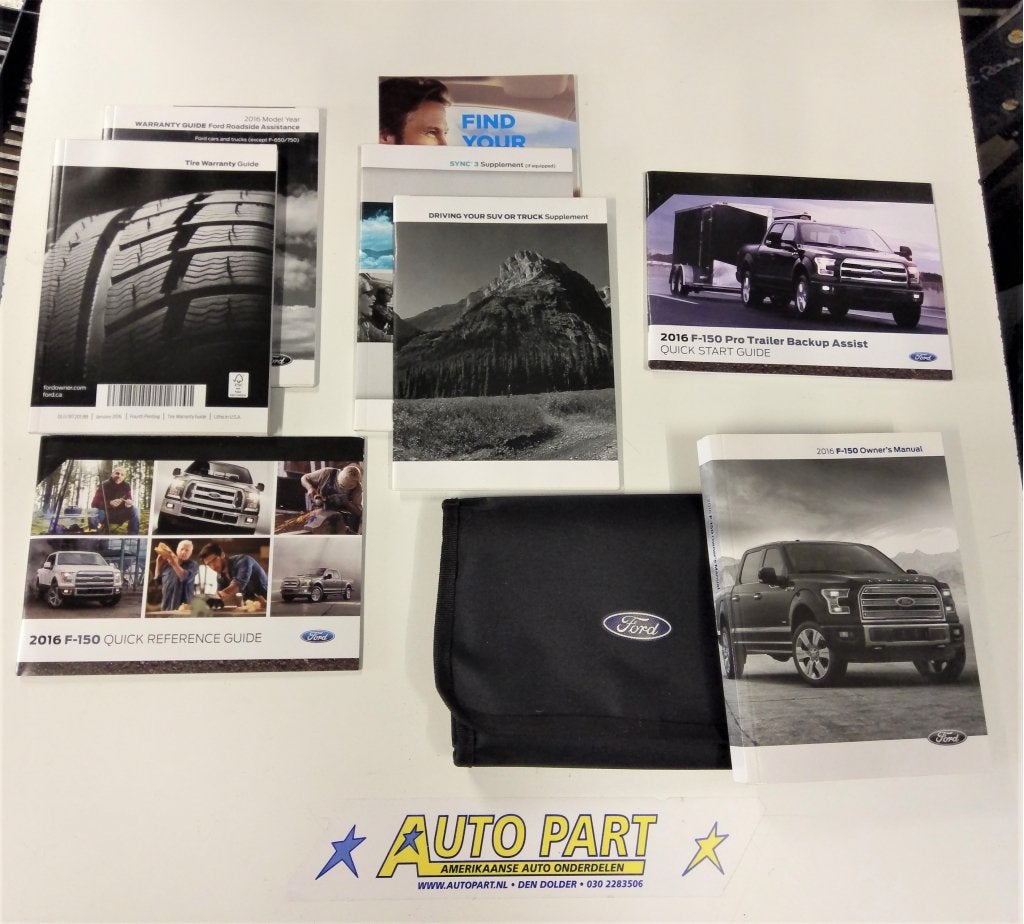 Ford F-150 OWNERS MANUAL BOOK SET + CASE + SYNC 2016, Auto-onderdelen, Gebruikt, Ford motor company, Ford USA, P.O. Box 6248, Dearborn, MI 48126