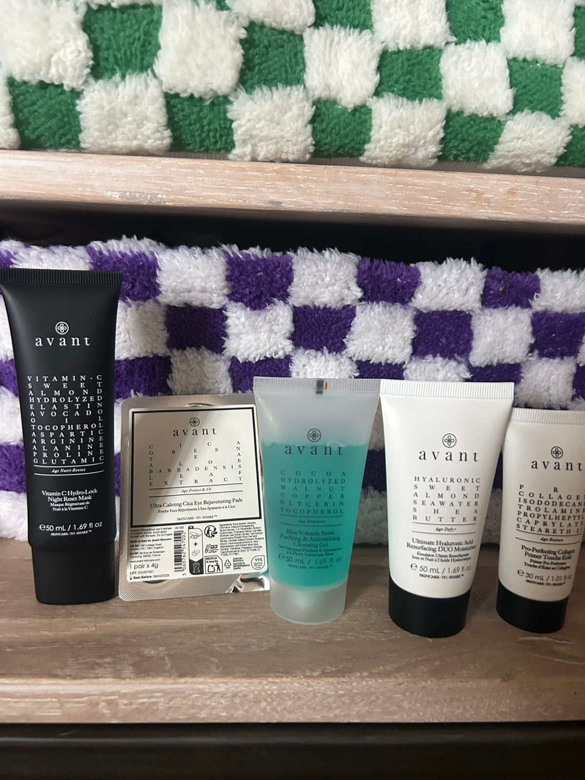 Avant skincare set 5 producten nieuw luxe, Verzenden, Nieuw, Gehele gezicht
