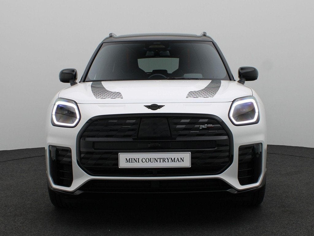 MINI Countryman E John Cooper Works + M Pakket + Getint glas, Auto's, Mini, Zwart, Countryman, Leder en Stof, Wit