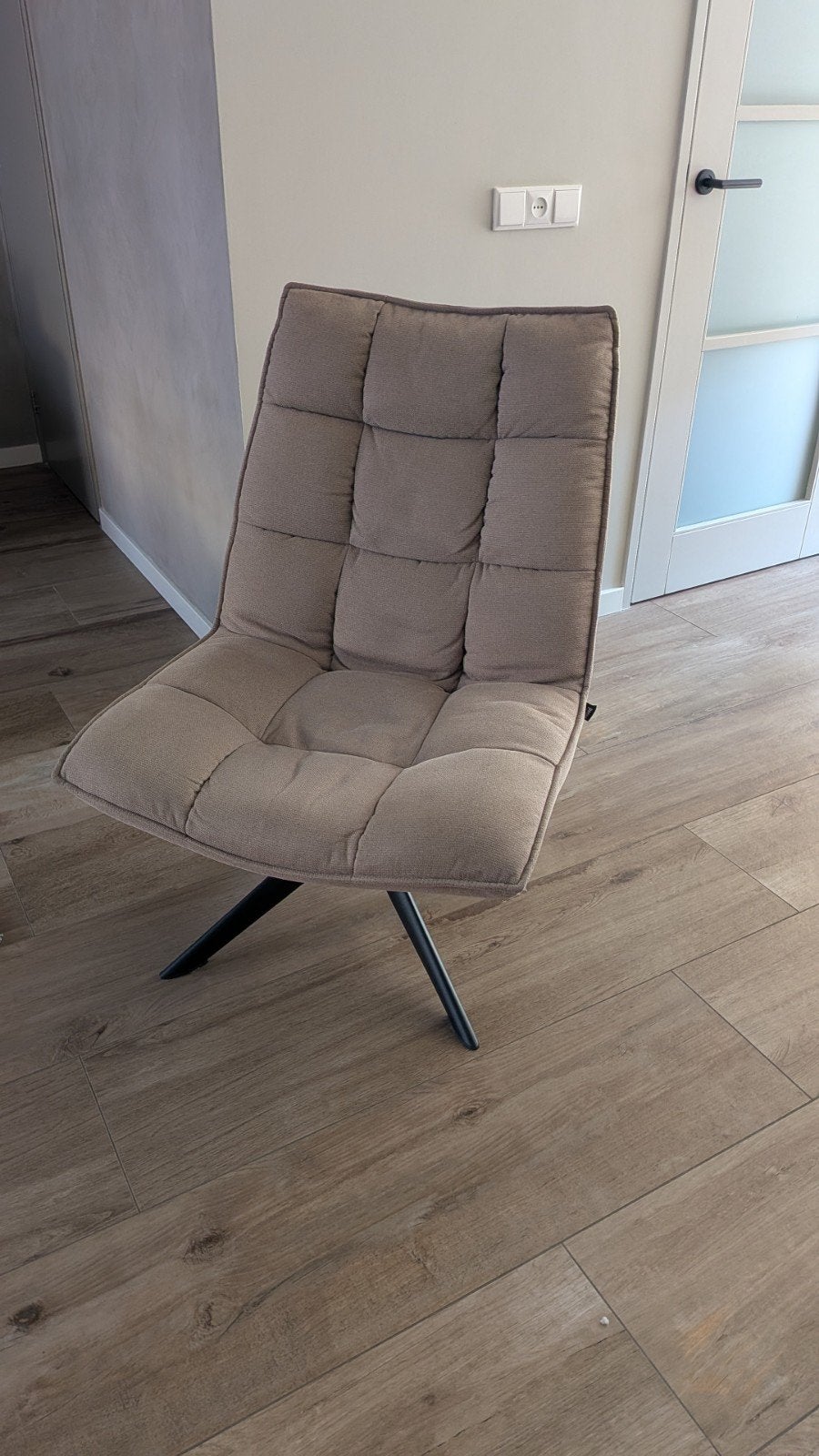 Woood fauteuil Jouke, zandkleur, Ophalen, Modern, Comfortabel, Overige kleuren, Zo goed als nieuw