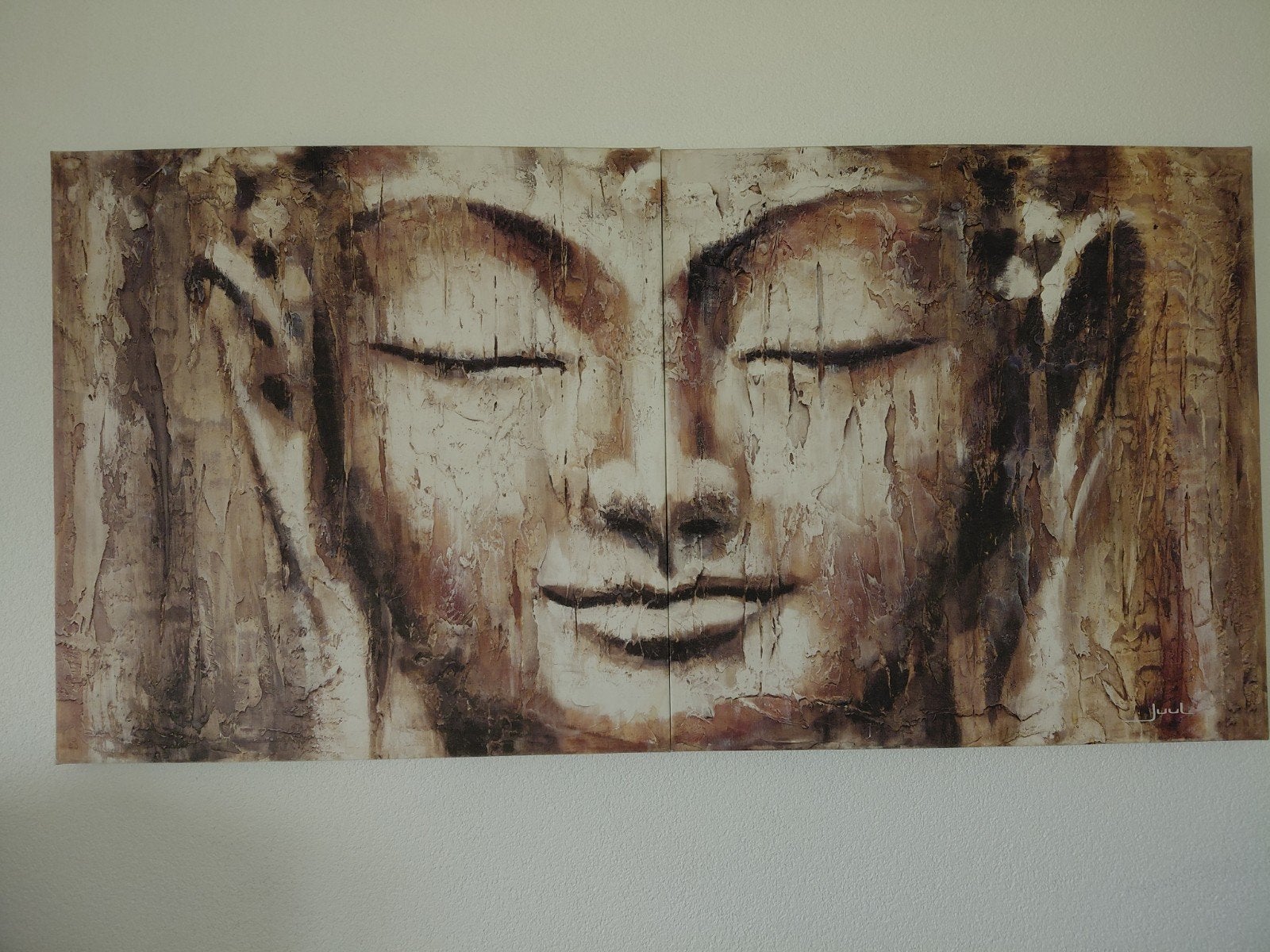 Boeddha schilderij - Rustgevende wanddecoratie, Ophalen