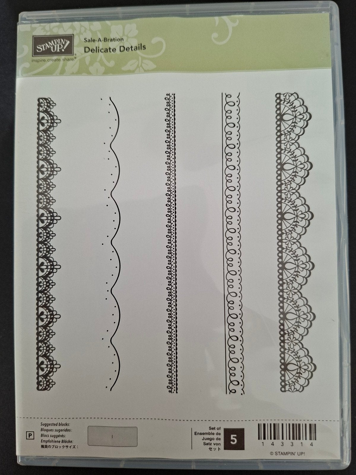 Stampin' Up! Delicate Details Clearstamps, Ophalen of Verzenden, Zo goed als nieuw, Clearstamp