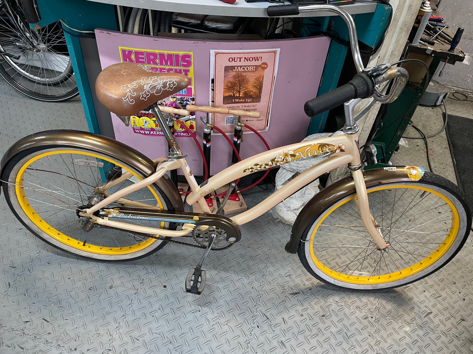 Nirve beach cruiser damesfiets herenfiets 3 speed bike, 51 tot 55 cm, Ophalen of Verzenden, Gebruikt, Staal