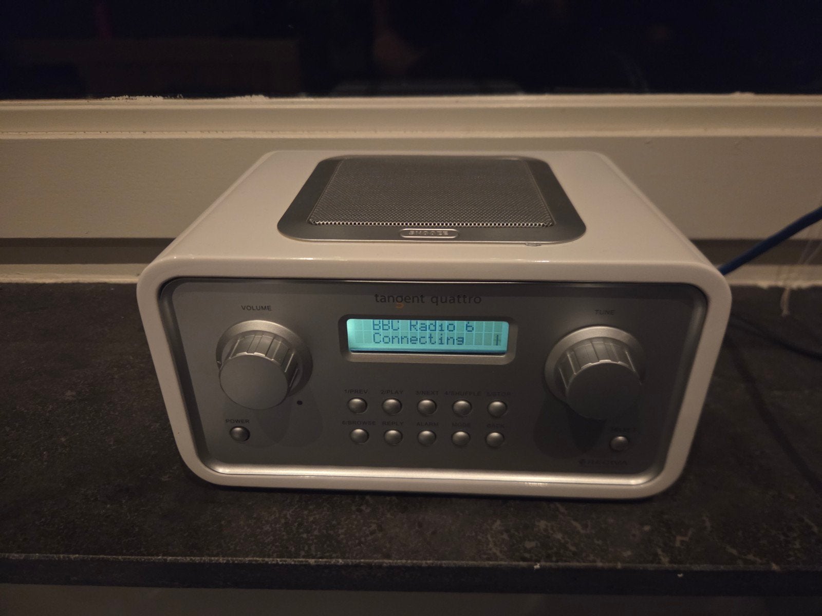 Tangent Quattro Internetradio - Wit, Ophalen of Verzenden, Gebruikt, Radio