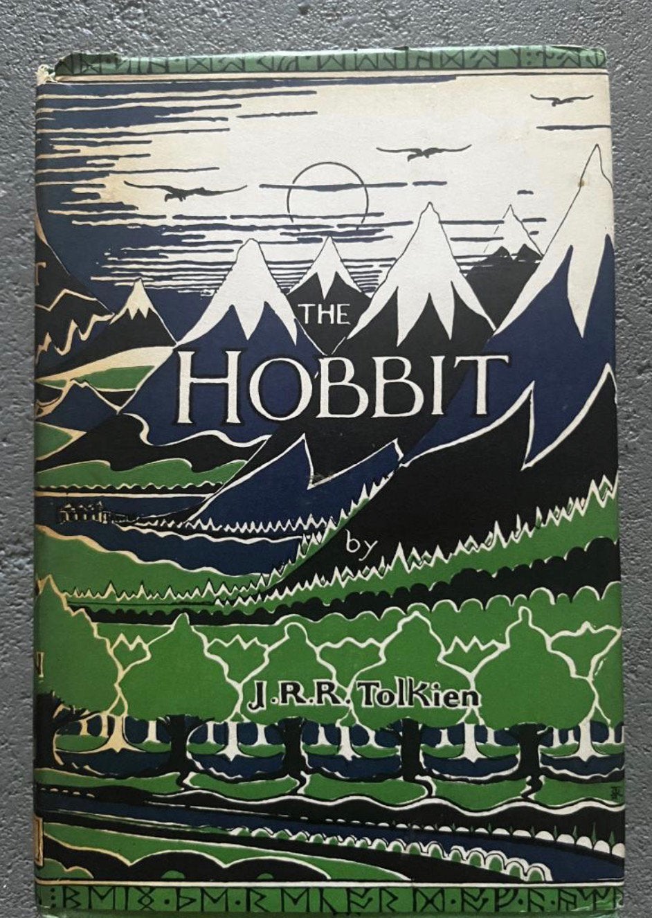JRR Tolkien, Hobbit 3rd edition 3e druk 6e oplage LOTR, Ophalen, Boek of Poster