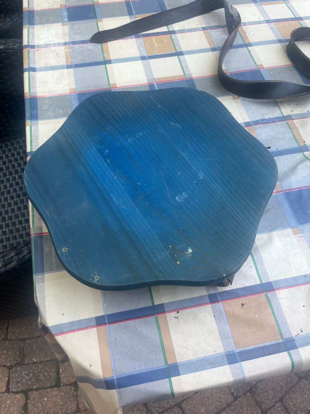 Blauwe plantenroller met wielen, Ophalen of Verzenden, Gebruikt