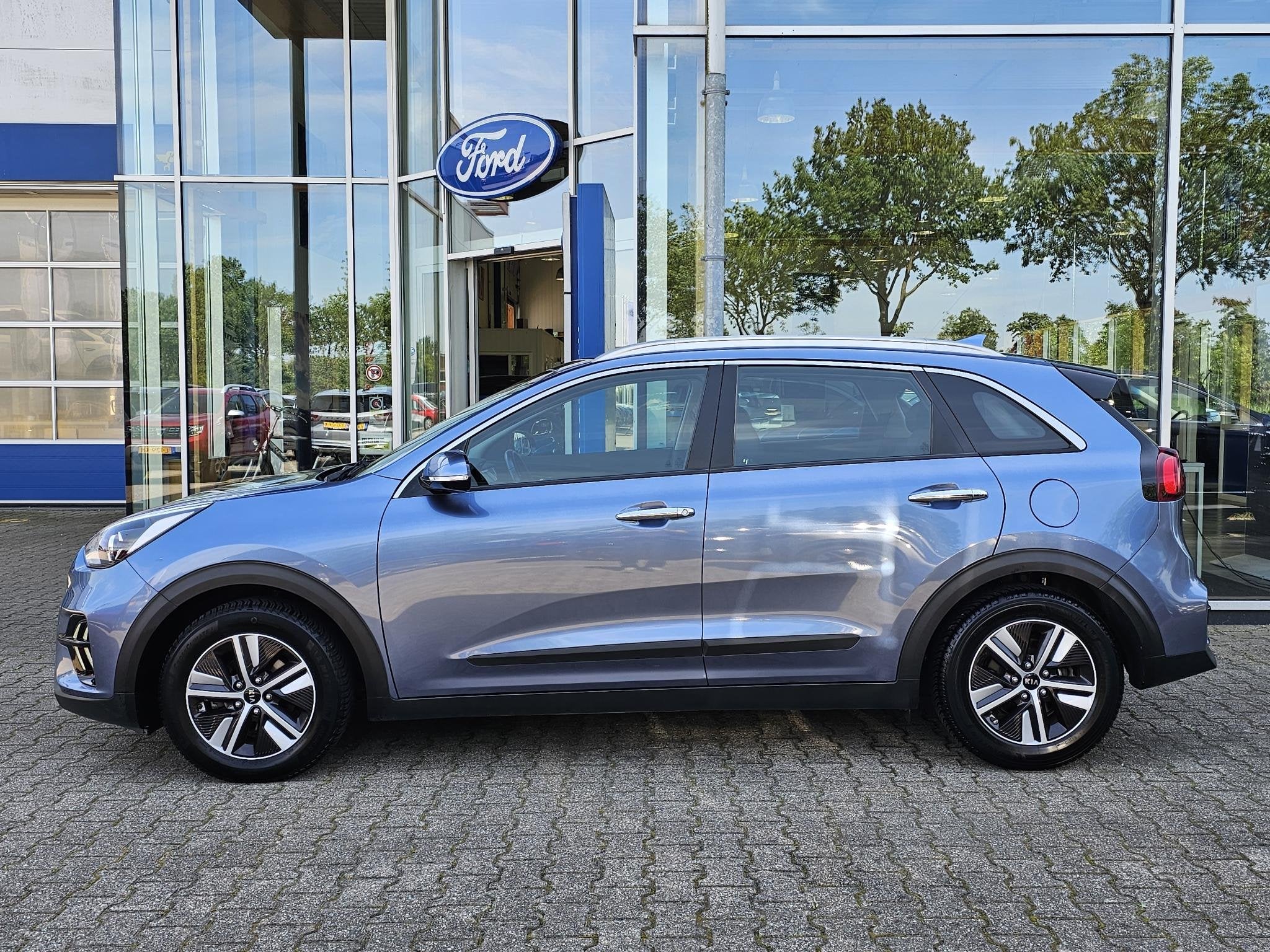 Kia Niro 1.6 GDi Hybrid DynamicLine Perfect onderhouden | Ca, Auto's, Kia, Gebruikt, Euro 6, 2 kWh, Blauw