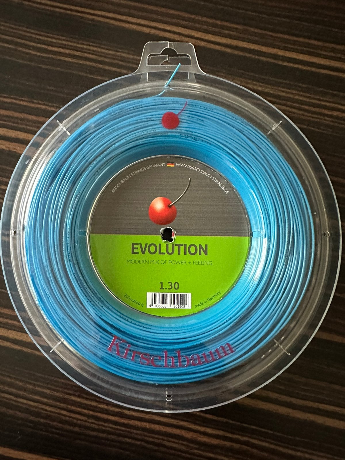 Kirschbaum evolution 1.30mm tennissnaar, 200 meter Nieuw!!, Ophalen of Verzenden, Nieuw, Grip of Snaar, Overige merken