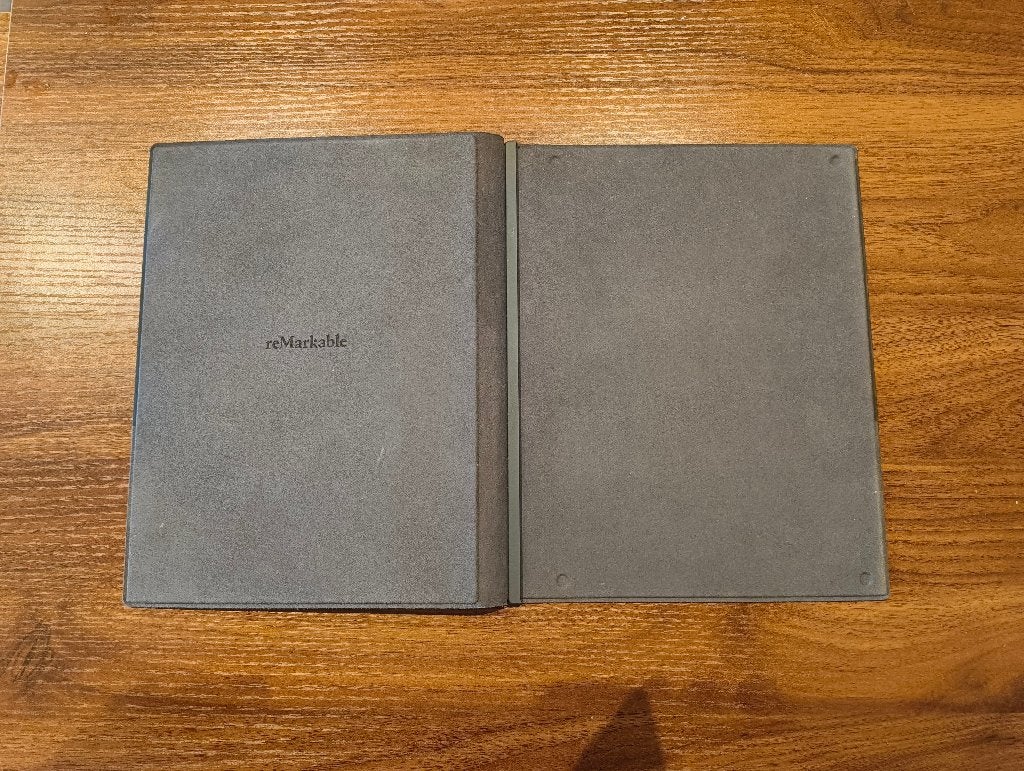 reMarkable 2 Book Folio Zwart Leer, 10 inch, Bescherming voor- en achterkant, Ophalen of Verzenden, ReMarkable 2