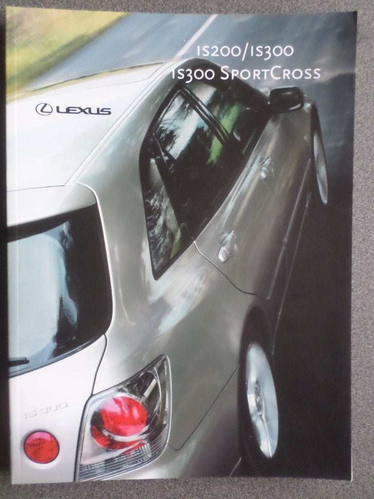 Lexus IS 200  & 300 & SportCross Brochure, Ophalen of Verzenden, Zo goed als nieuw, Overige merken