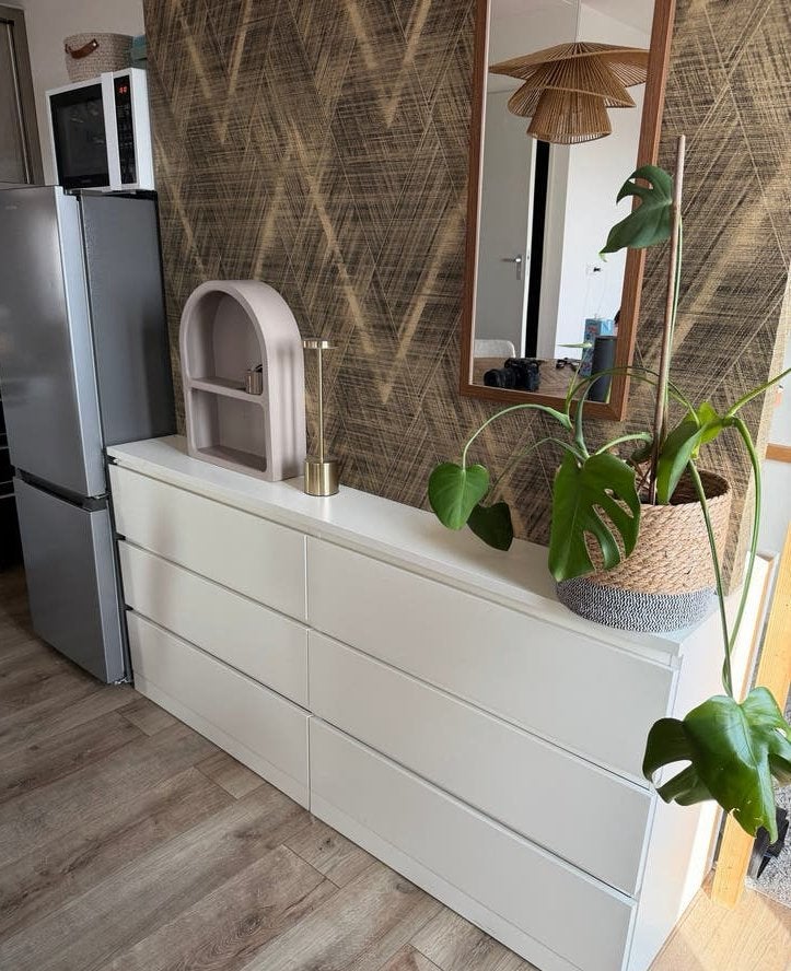 IKEA MALM ladekast met 6 lades - Wit, Ophalen, Overige materialen, Gebruikt, 150 tot 200 cm