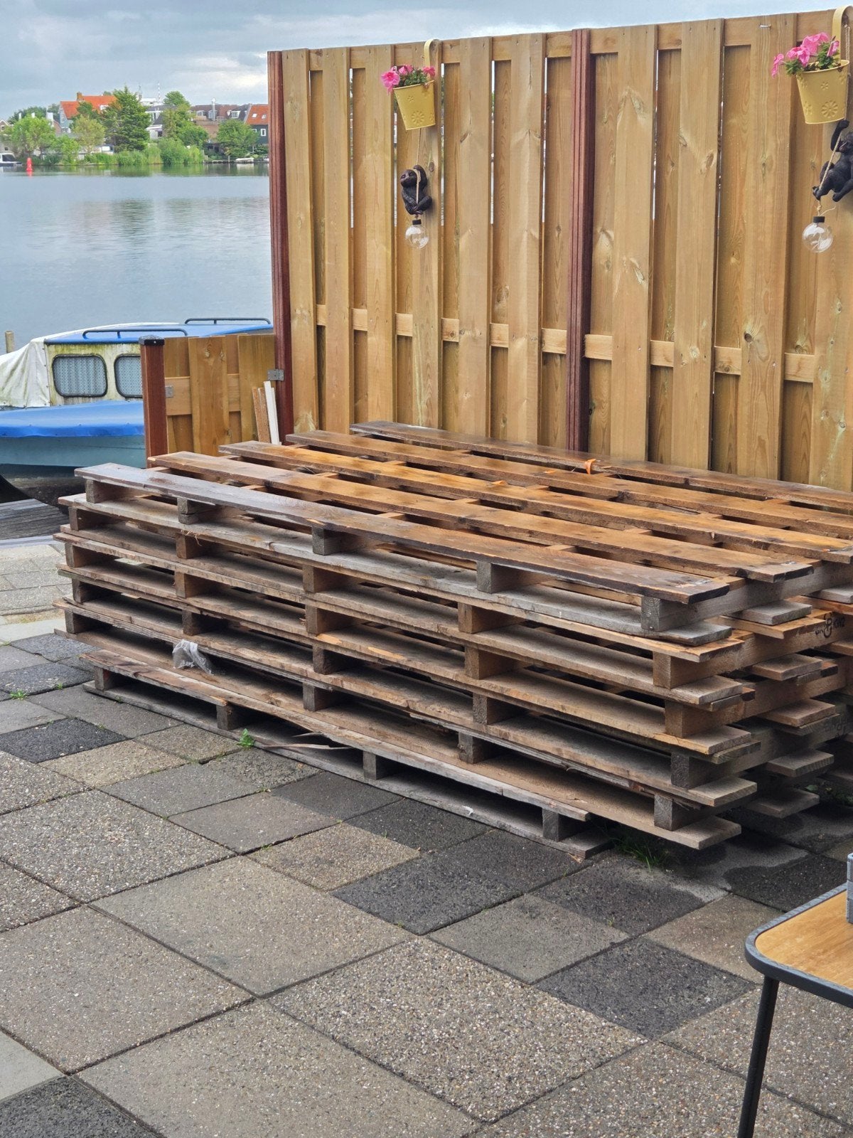 Grote houten pallets - Ideaal voor projecten, Ophalen, Gebruikt, Pallet, Minder dan 200 cm