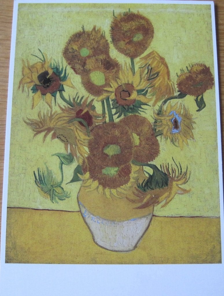 Vincent van Gogh - zonnebloemen (1889) - nieuwe kaart, Ophalen of Verzenden, 1980 tot heden, Ongelopen, Overige thema's