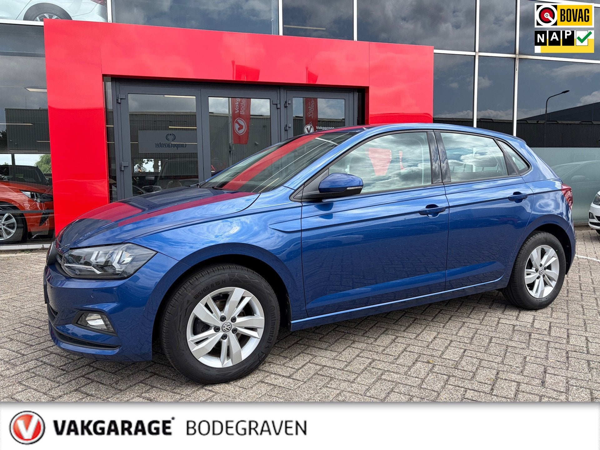 Volkswagen Polo 1.0 TSI Comfortline Business / carplay, Auto's, Voorwielaandrijving, Gebruikt, Blauw, Origineel Nederlands