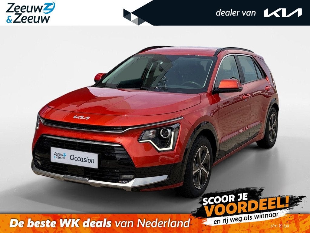 Kia Niro 1.6 GDi Hybrid DynamicLine | Trekhaak | All Season, Auto's, Kia, Gebruikt, Euro 6, Leder en Stof, 23 km/l