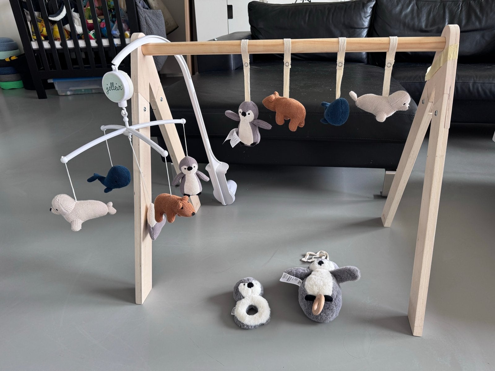 Complete speelset Jollein Polar, Kinderen en Baby's, Ophalen, Zo goed als nieuw, Babygym, Met geluid