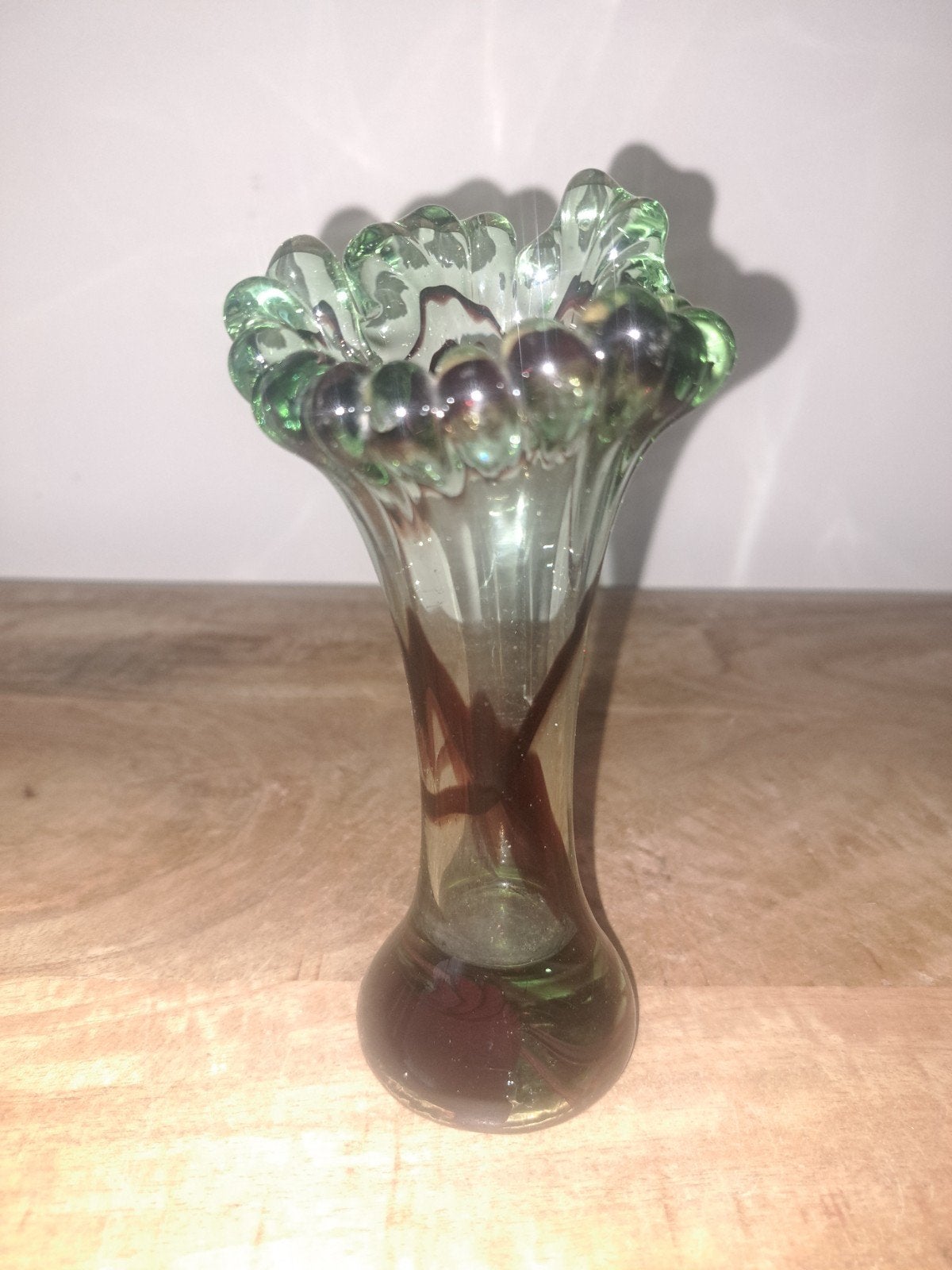 Retro vintage art glass vaas, Ophalen of Verzenden