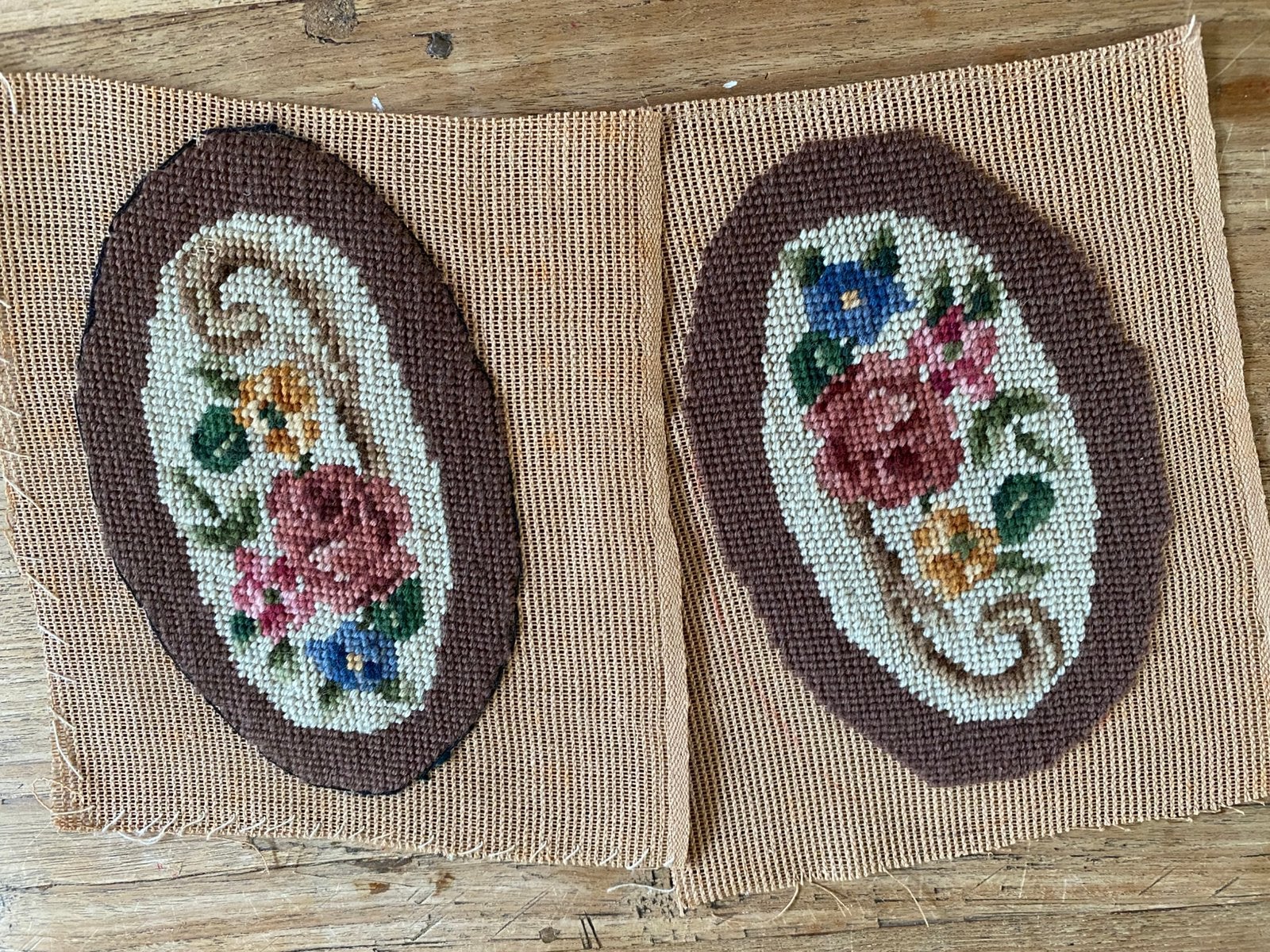 2x mini geborduurd stramien (gereserveerd FLORI), Hobby en Vrije tijd, Ophalen of Verzenden, Zo goed als nieuw, Handborduren, Overige typen