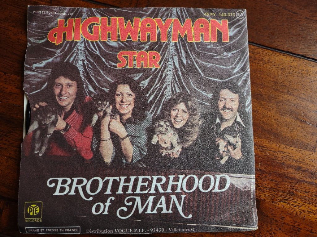 Single - Brotherhood of Man - Highwayman, Ophalen of Verzenden, Zo goed als nieuw, Pop