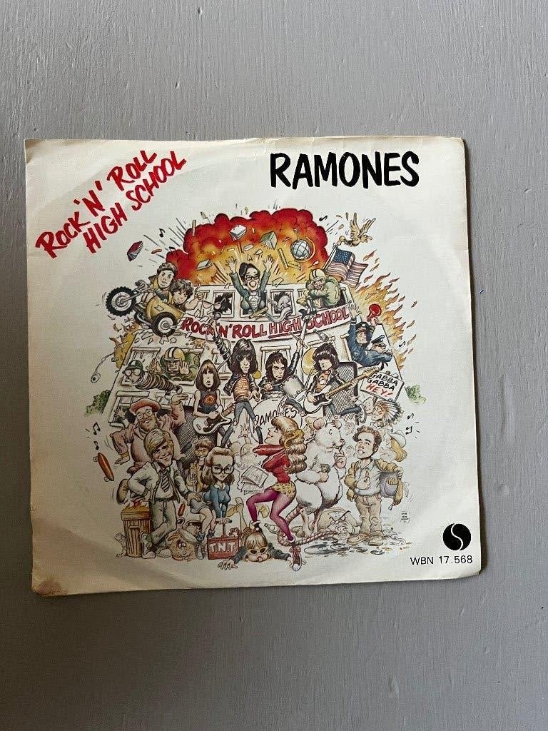 Ramones - Rock 'N' Roll High School (7 inch single), Ophalen, Gebruikt, 7 inch, Rock en Metal