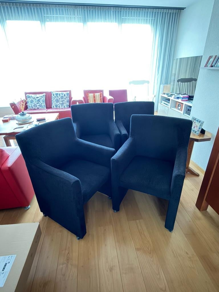 eettafel stoelen, Ophalen, Zwart, Zo goed als nieuw, Vier