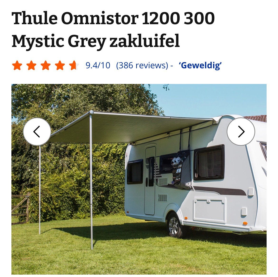 Thule Omnistor 1200 300 Mystic Grey zakluifel, Ophalen, Zo goed als nieuw